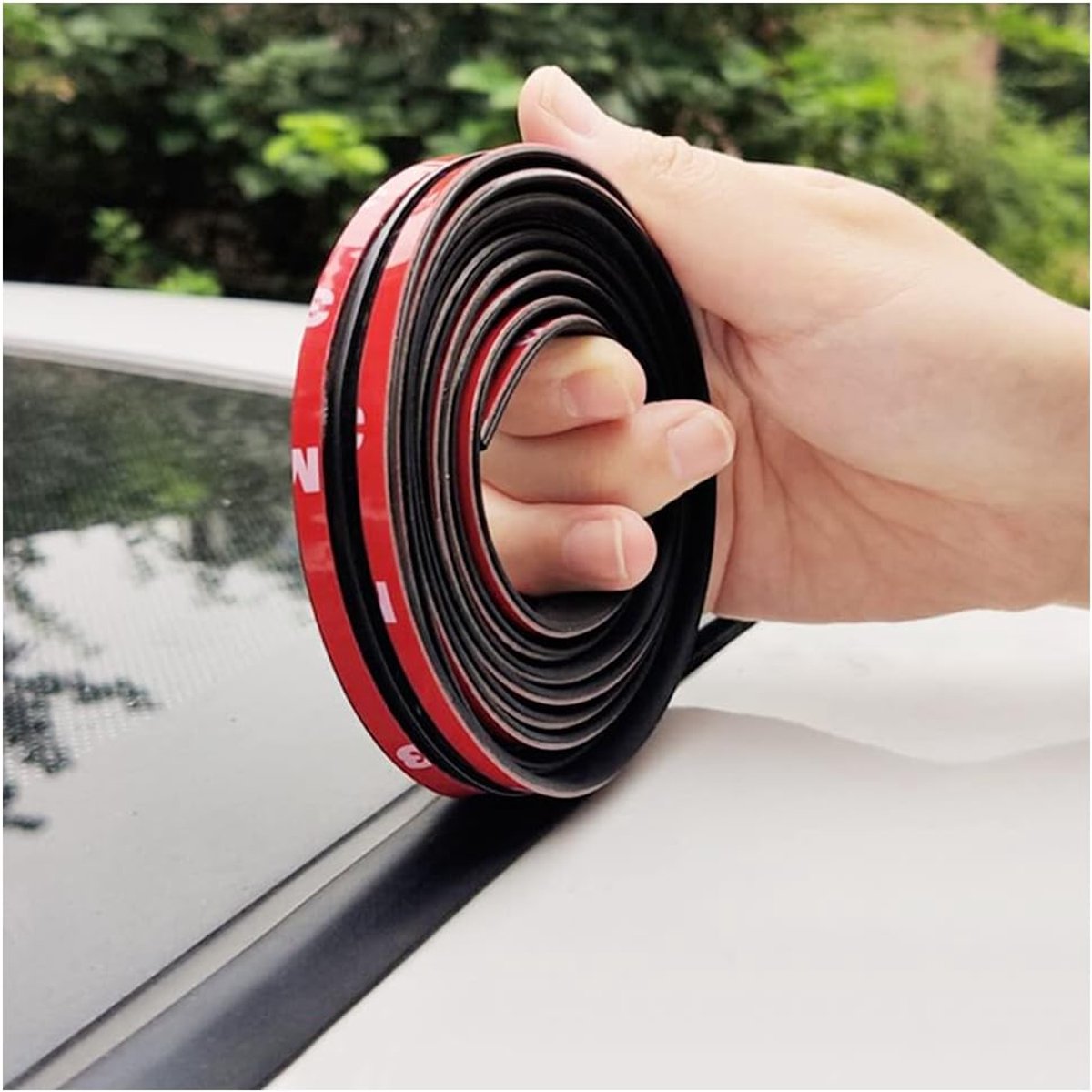 Rubberen afdichting voor bescherming van het schuifdak, upgrade voor autodeurafdichting. Een krachtige, universele rubberen lijm voor auto's, vrachtwagens en SUV's (14 mm x 5 m)