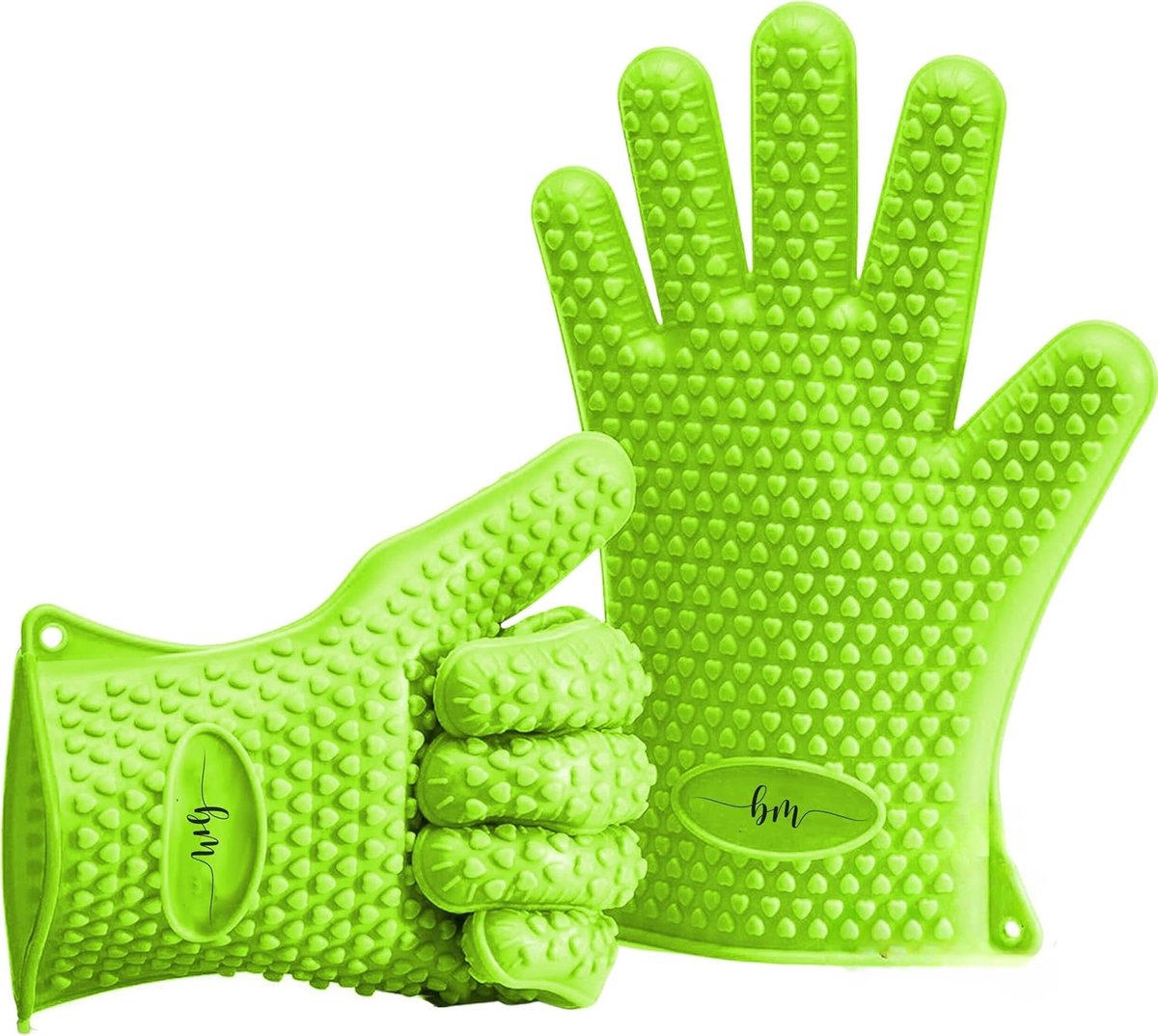 Ovenhandschoenen set van 2 - Siliconen - Anti-slip - Ideaal voor koken en grillen - ShopVlot