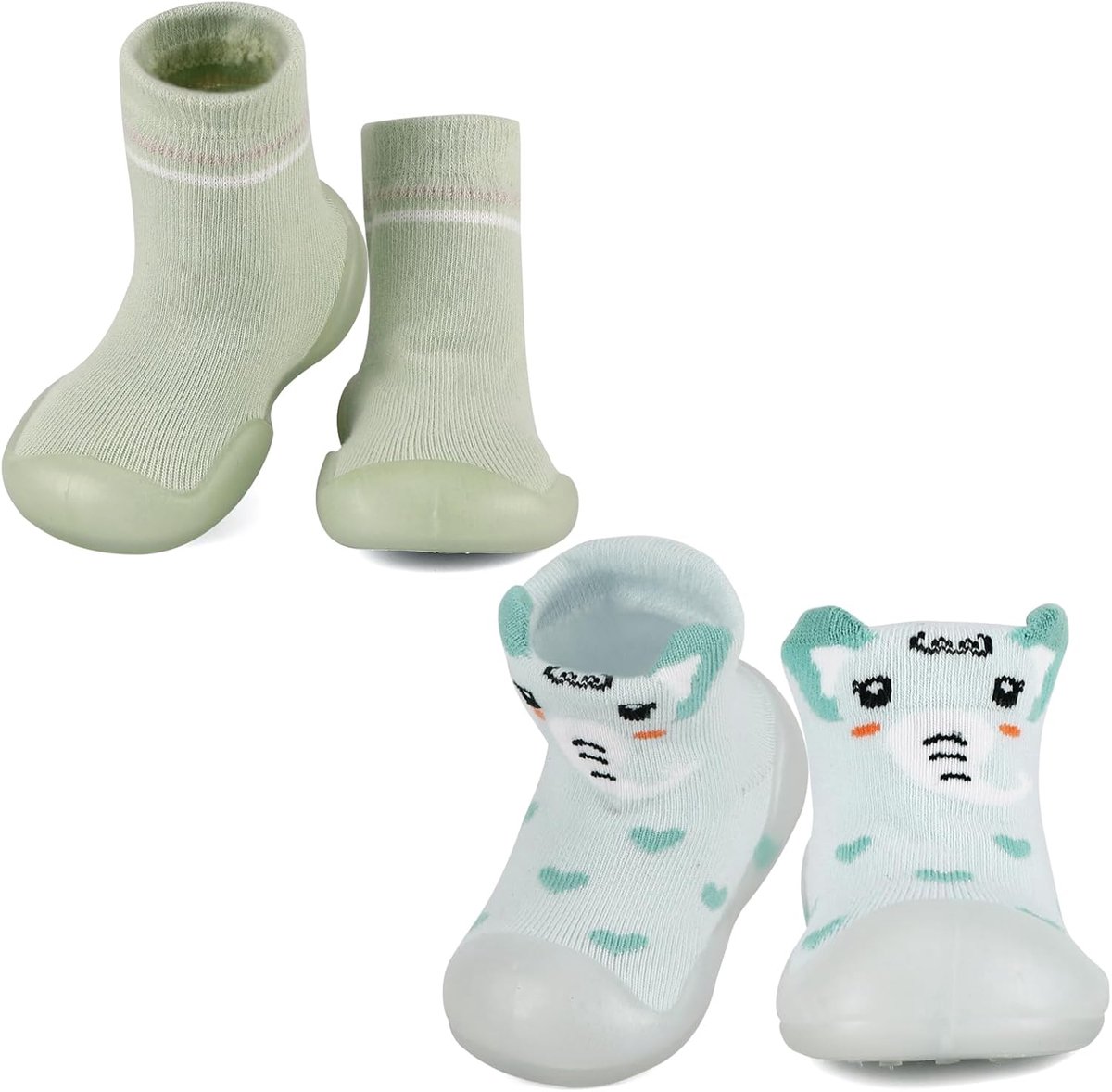 Baby schoenen 18-24 maanden - groen - antislip rubberen zool - perfect voor eerste stapjes - ShopVlot