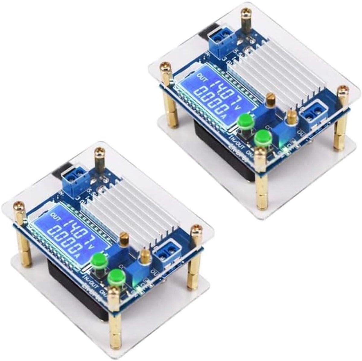 Voltage Regulator 60W - 6A Power Supply Module - 2 Stuks met Ventilator - Betrouwbare Spanningstabilisatie - ShopVlot