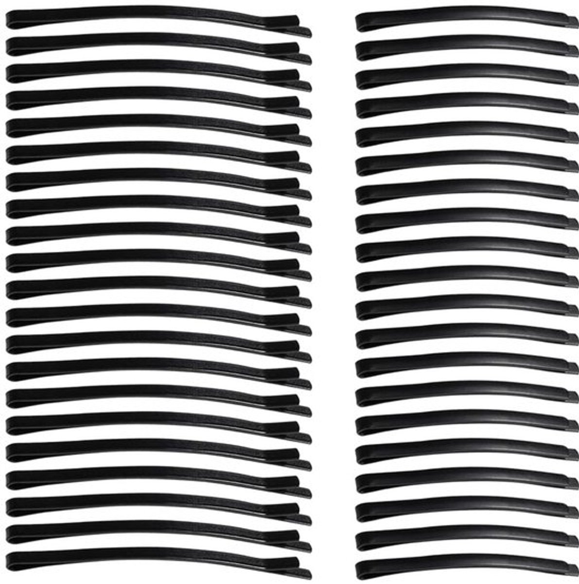 Bobbyspelden 40 stuks - Jumbo Haarspelden - Antislip Haaraccessoires - Metalen Haarspelden - Decoratieve Haarspelden - Zwart/IJzer 8,5x0,4cm/6,5x0,4cm