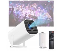 Mini Beamer - Draagbaar Projector - Android 12 - 5G & WiFi & Bluetooth 5.0 - 180° Hoek - 1080P - 200 ANSI - Thuisbioscoop - Voor Thuis en Kantoor