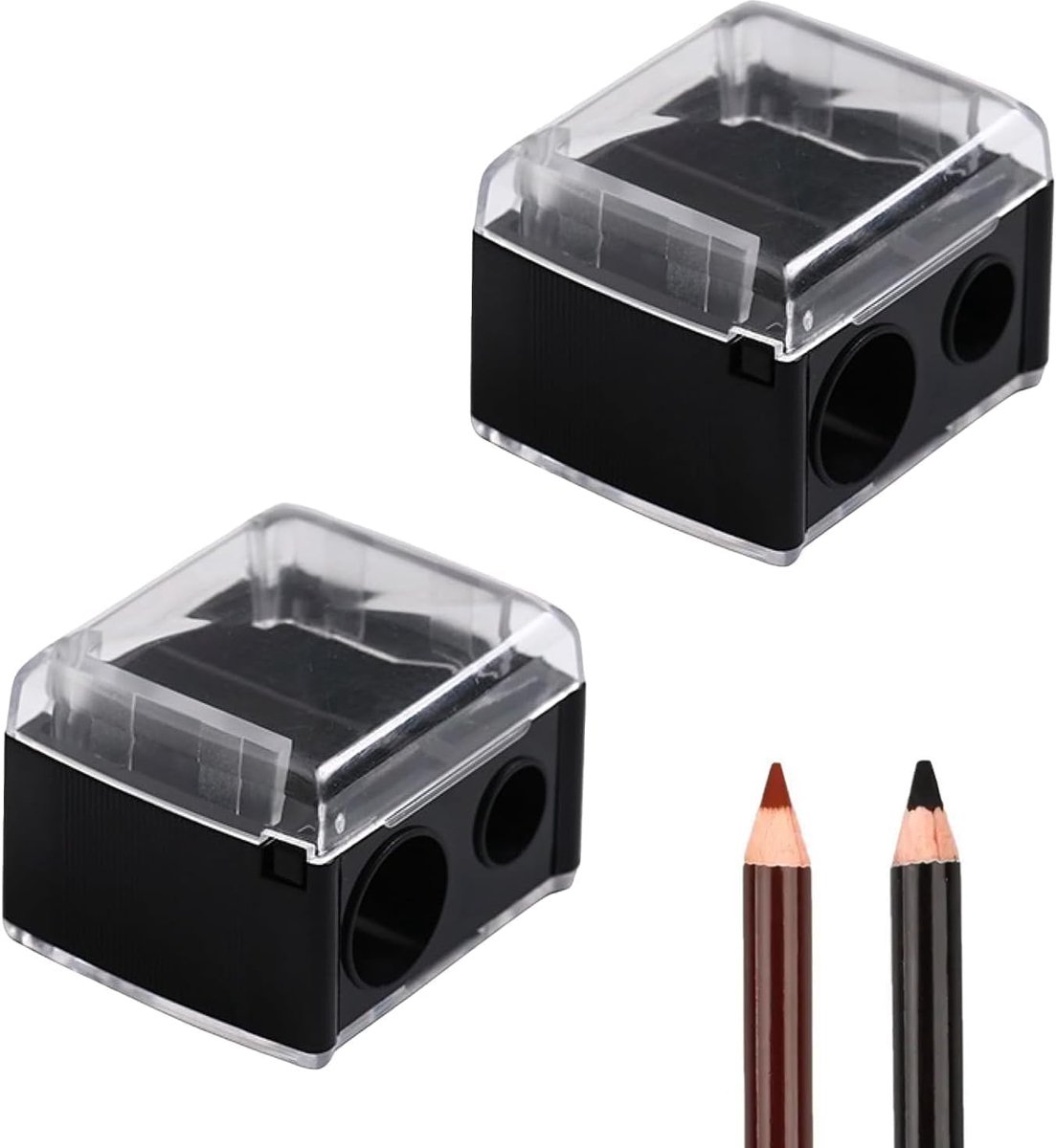Makeup Sharpener - Dubbele Cosmetische Slijper - Voor Diverse Pencils - Altijd Klaar voor Gebruik - ShopVlot