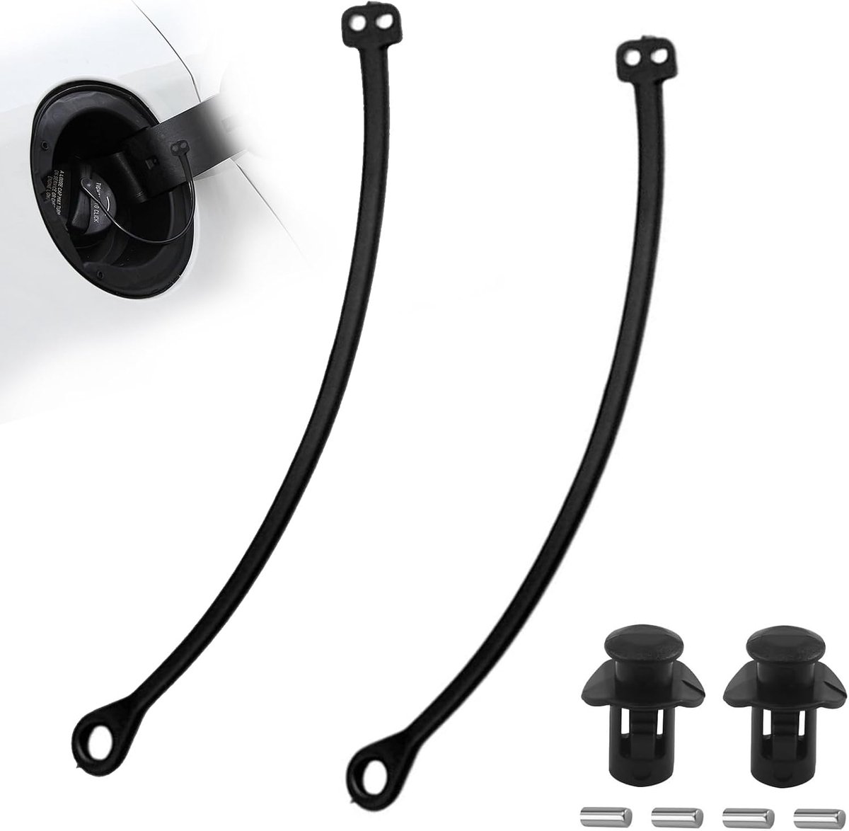 Tankdekselhouder Strap - 2 Stuks - Duurzaam rubber - Perfecte vervangingsonderdeel - ShopVlot