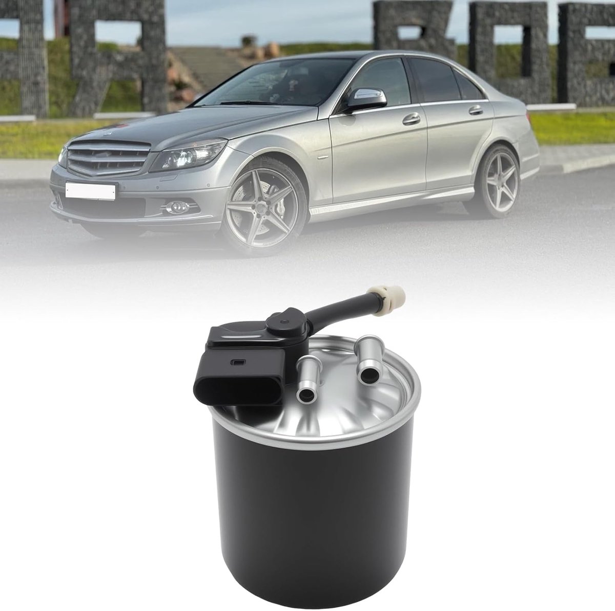 A6510902852 Brandstoffilter, 5-pins dieselfilter, vervanging voor C-klasse W204 C204 S204, compatibel met CLS X218 GLK - ShopVlot