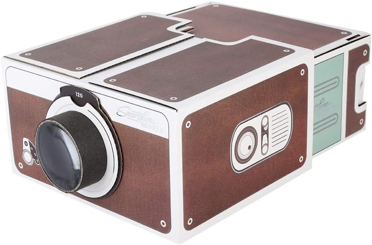 Draagbare Mini Projector voor Smartphone, Ideaal voor Thuisbioscoop, DIY Projectie en Entertainment