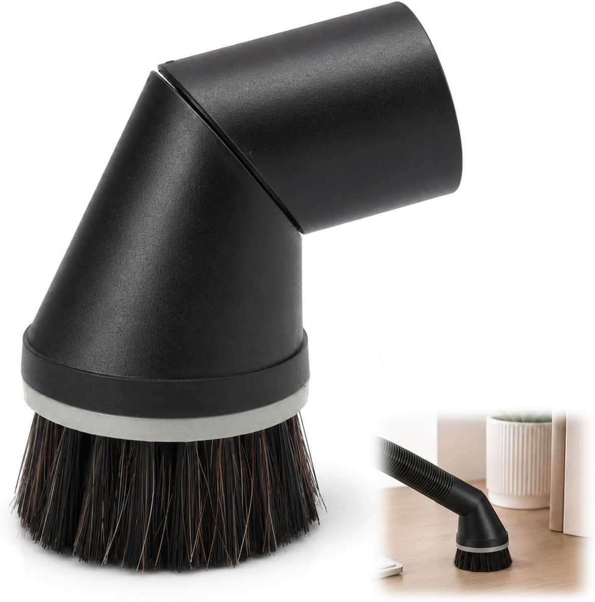 Stofzuigerborstel 35mm - nylon borstels - draaibare mond - ideaal voor meubels en krappe ruimtes - ShopVlot