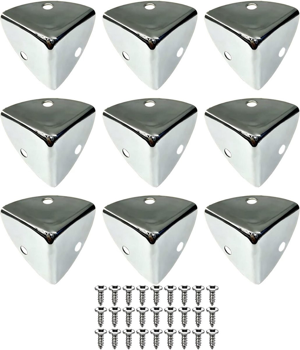 Hoekbeugel 23 x 23 mm - metaal - hoekbescherming - versterking voor houten kist - ShopVlot