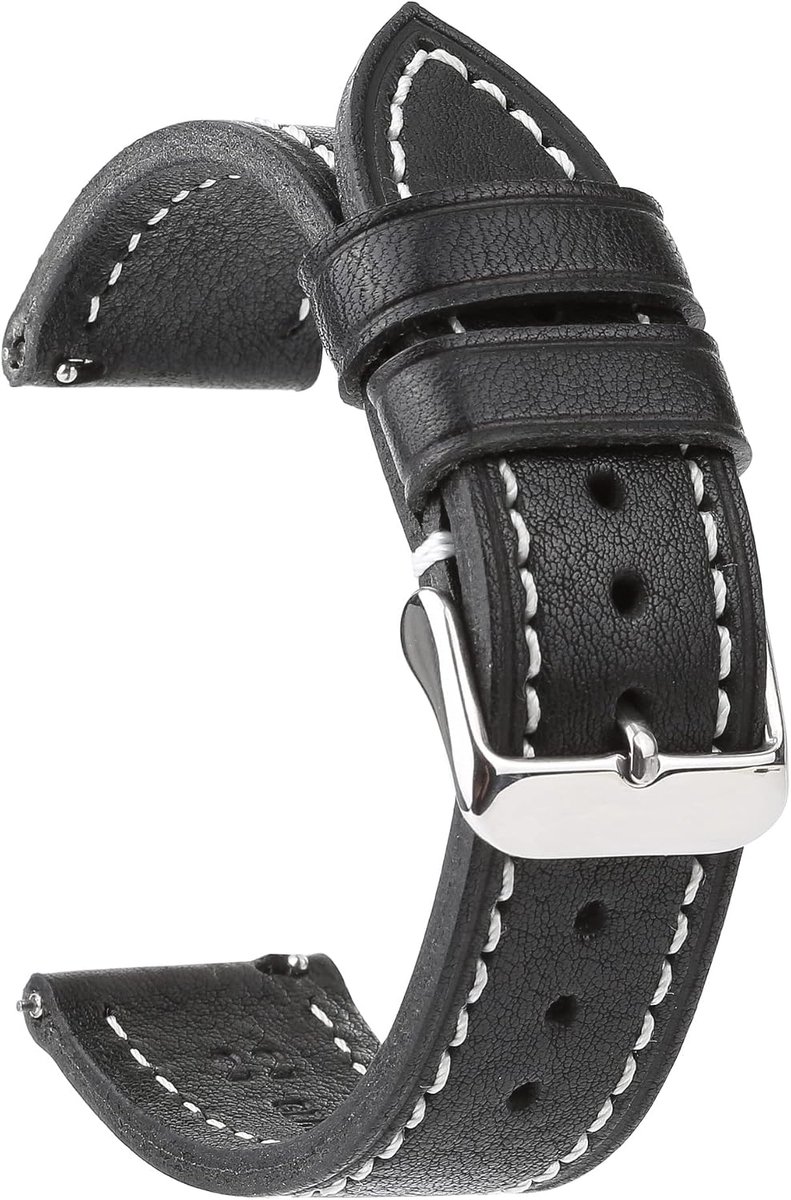 Soft Vegetable Tanned Leather Watch Bands, Quick Release Watch Band Replacement, Choice of Width - ShopVlot