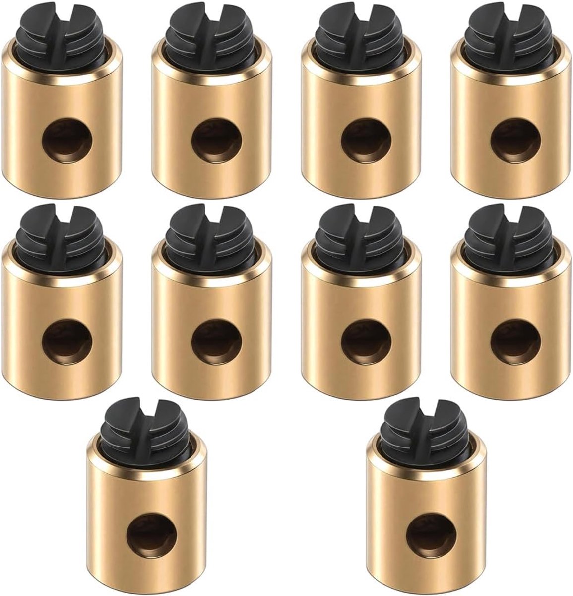 Gaskabel voor motorfiets, universele klem zonder lassen, van messing, 5 x 6 mm, kabelbinders van koper voor scooters - ShopVlot