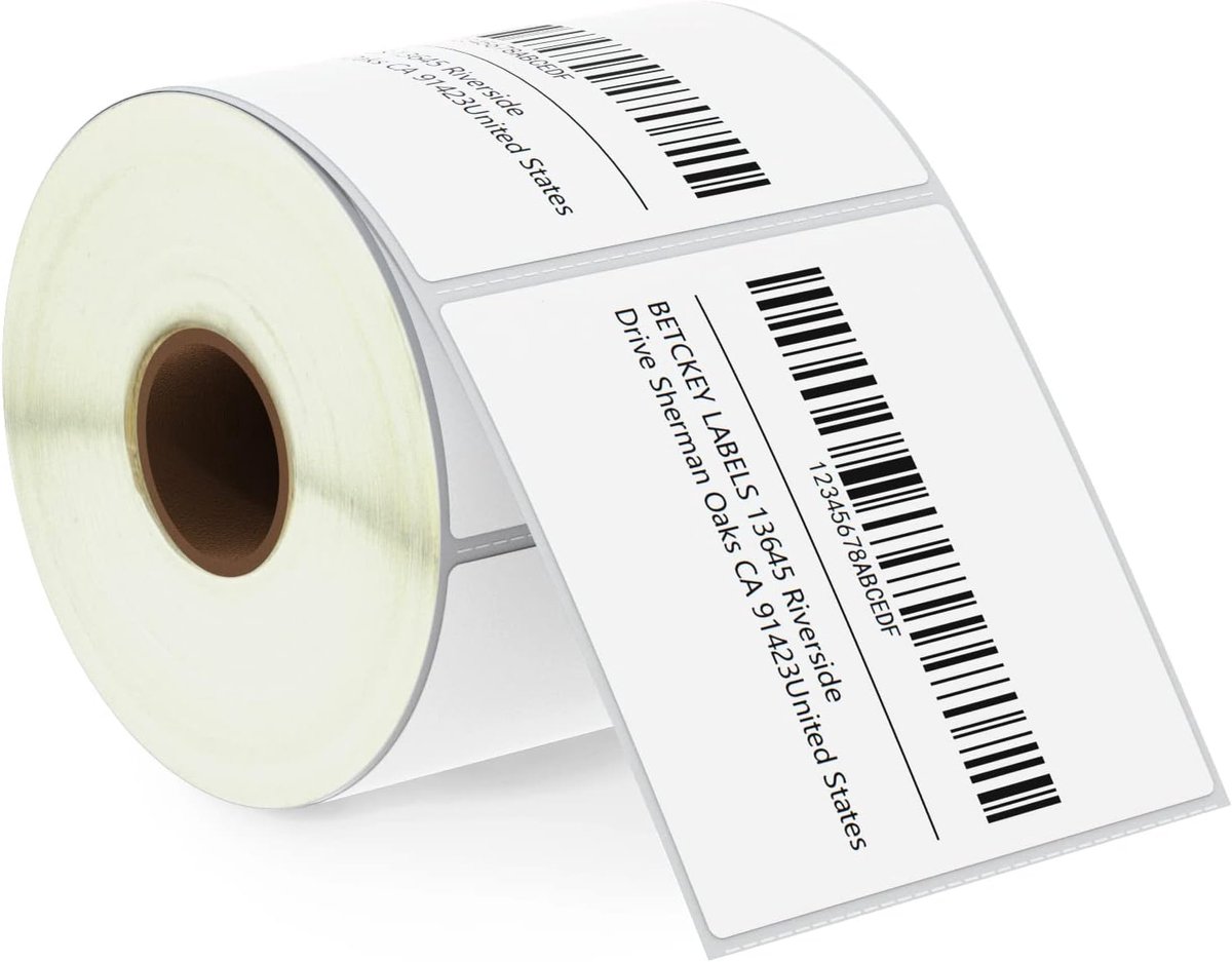 BETCKEY - 76mm x 76mm(3 in x 3 in) Perforierte Mehrzweck/Große Quadratic Labels Kompatibel mit Zebra und weiteren - ShopVlot