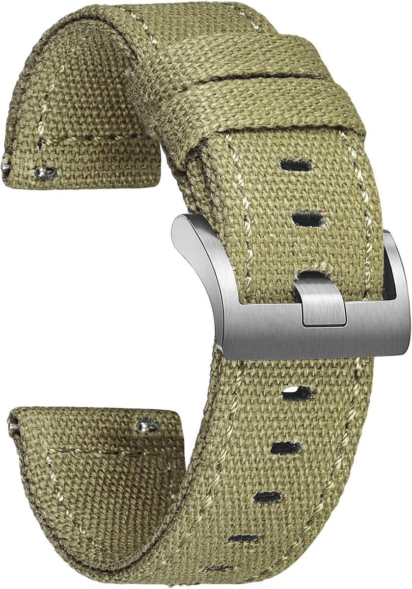 Canvas Quick Detachable Watch Band 18mm 20mm 22mm 24mm Replacement Watch Bands for Men Women - ShopVlot