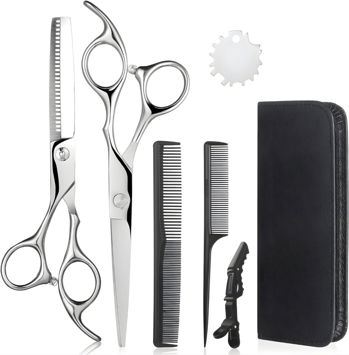 Ploutos® Kappersmantel - Tondeuse Set - Kappersset - Zilver - 23cm x 16cm x 4cm