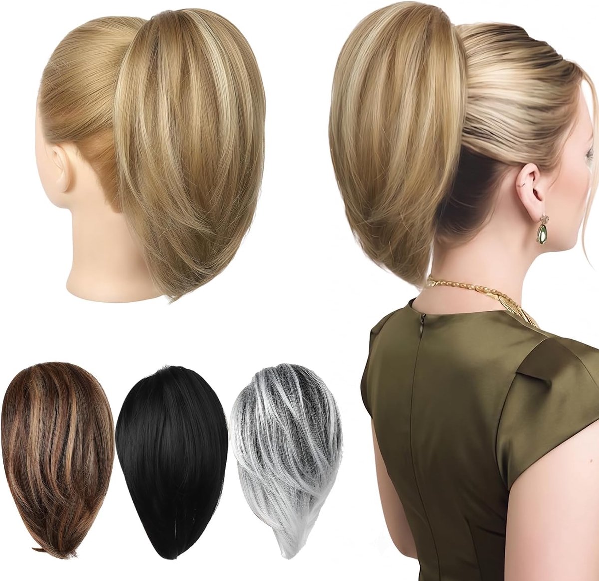 Ponytail Extension - Blonde - Krullend - Directe Volume Toevoeging - ShopVlot