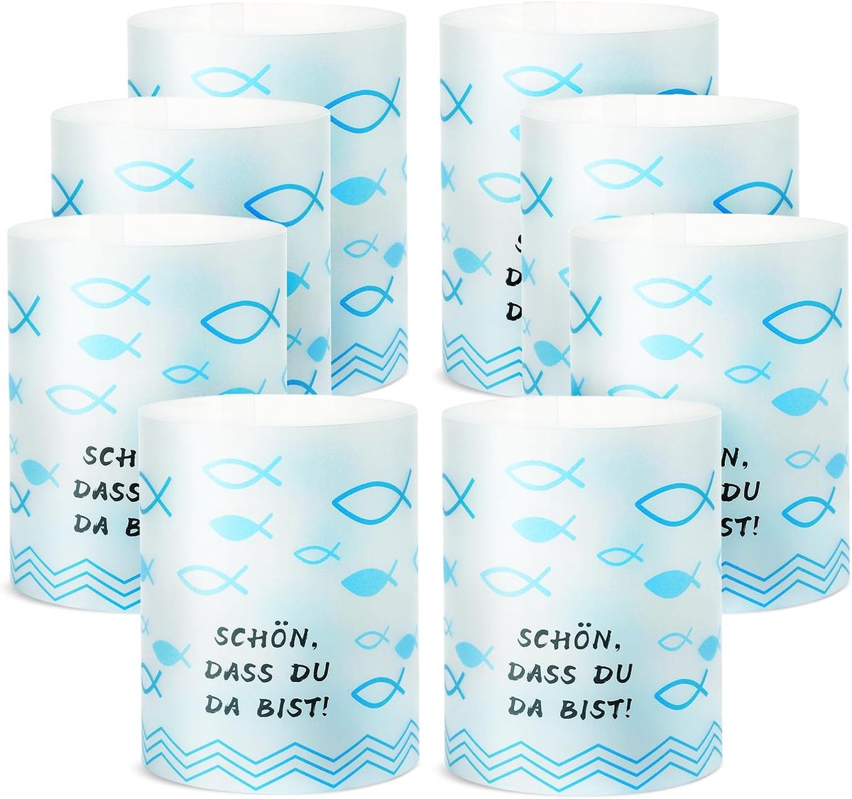 Lantaarns Tafelverlichting - 20 Stuks - Blauw voor Jongens en Meisjes - Perfect voor Communie en Doop - ShopVlot