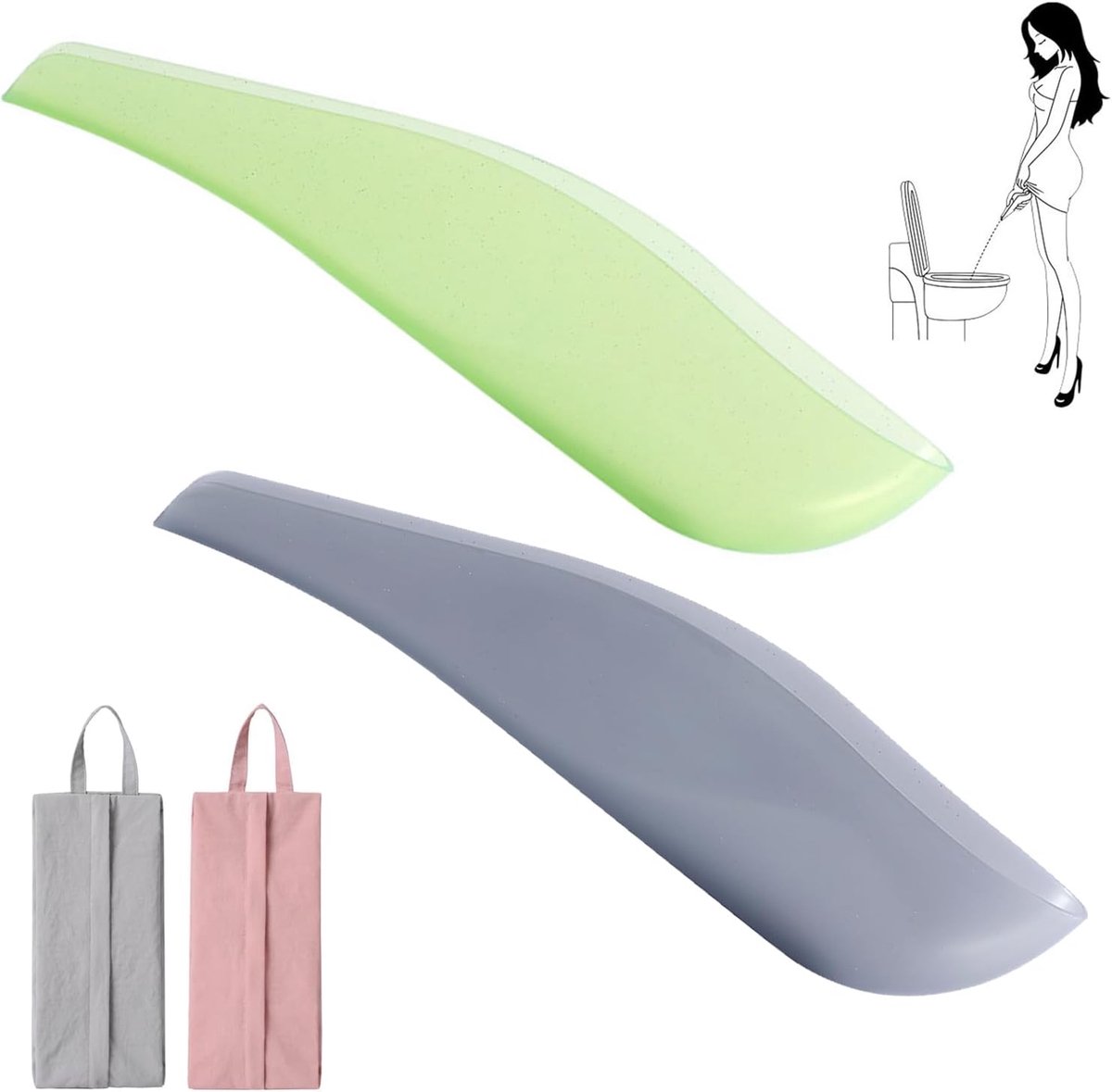 Urinoir voor dames - herbruikbaar - opstaand - ideaal voor outdooractiviteiten - ShopVlot