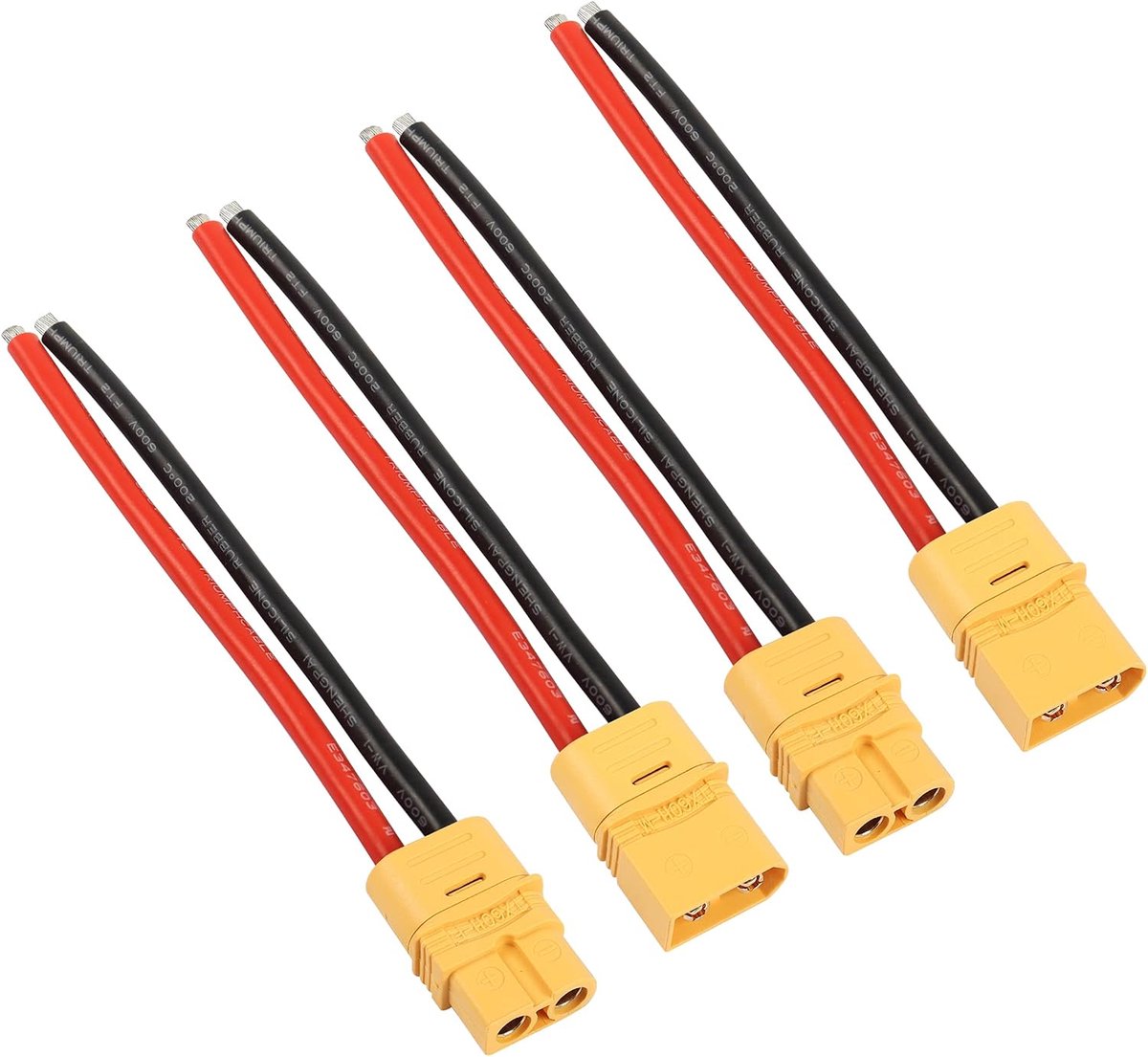 XT90U Plug & Bus - Paar 10AWG XT90U Male en Female Stekker - Duurzaam en betrouwbaar - Ideaal voor RC Lipo Batterij - ShopVlot