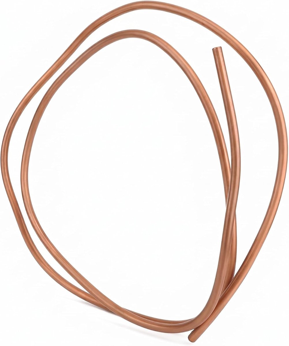 Koperen buis 8mm - zacht koper - 2 meter lengte - ideaal voor koelsystemen - ShopVlot