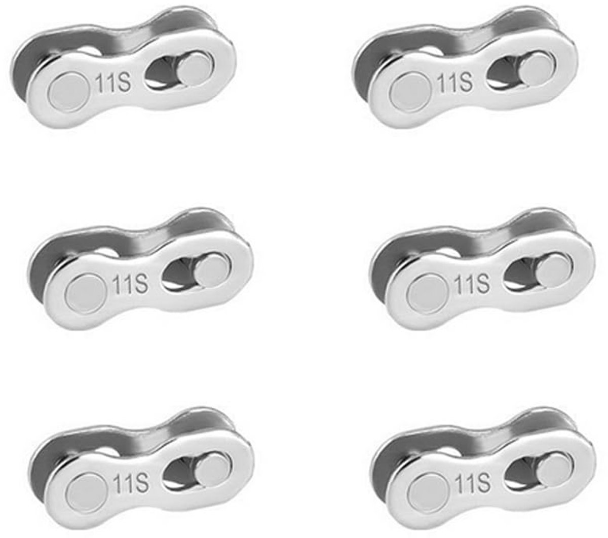 Fietsketting schakels 6 stuks - 11 versnellingen - hoogwaardig staal - eenvoudig te installeren - ShopVlot