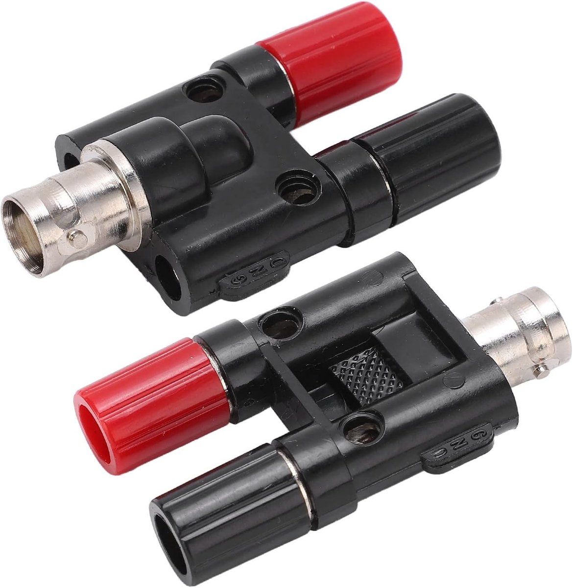 BNC naar banaan-adapter 500 V - messing ABS - 2 stuks - veilig testen - ShopVlot