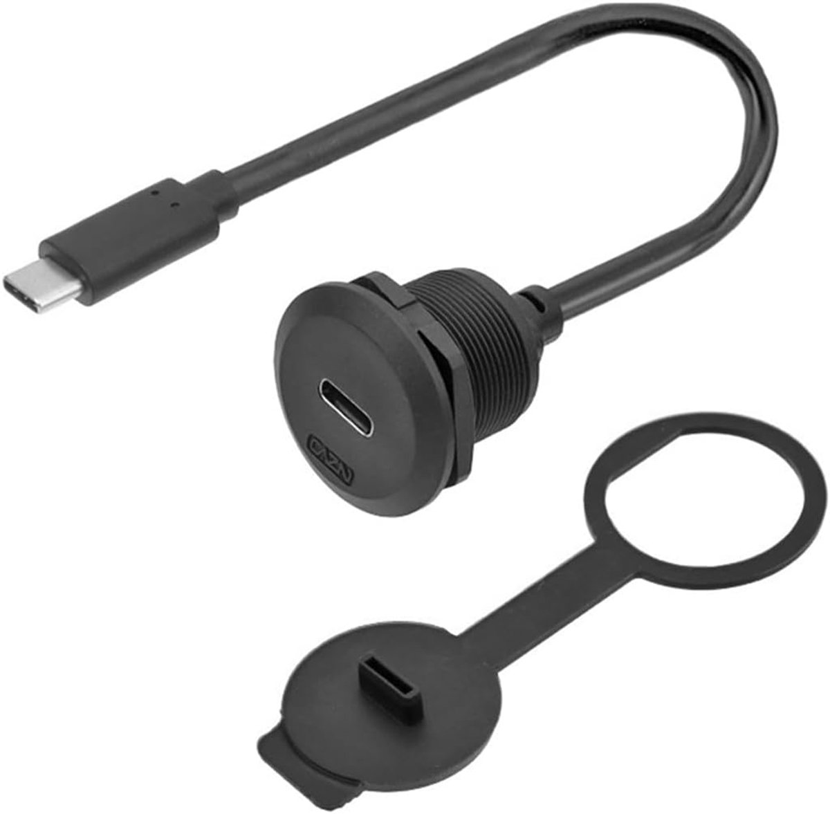 USB C flush-mount adapter 5 Gbps - PD 60W - waterdicht en stofdicht - snel opladen - ShopVlot