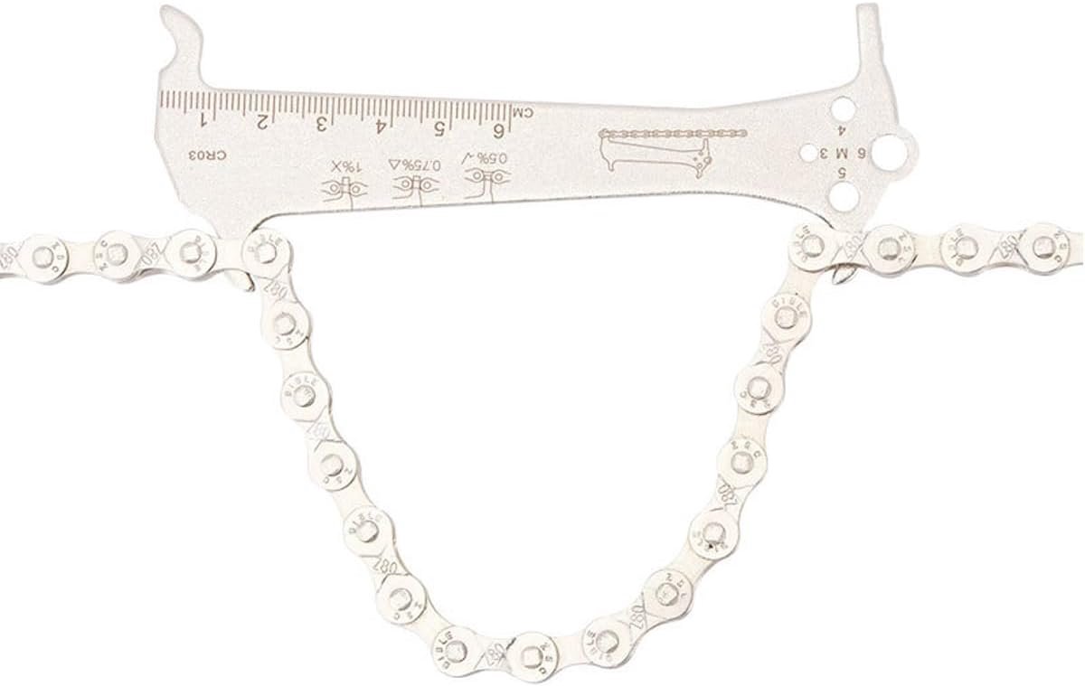 Fiets ketting slijtage meter - roestvrij staal - compacte multi-tool - eenvoudig te gebruiken - ShopVlot
