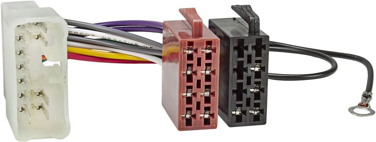 Radio adapter kabel Subaru, Suzuki 16pol iso - 2 x 8 pin - eenvoudig aansluiten - geschikt voor diverse modellen - ShopVlot