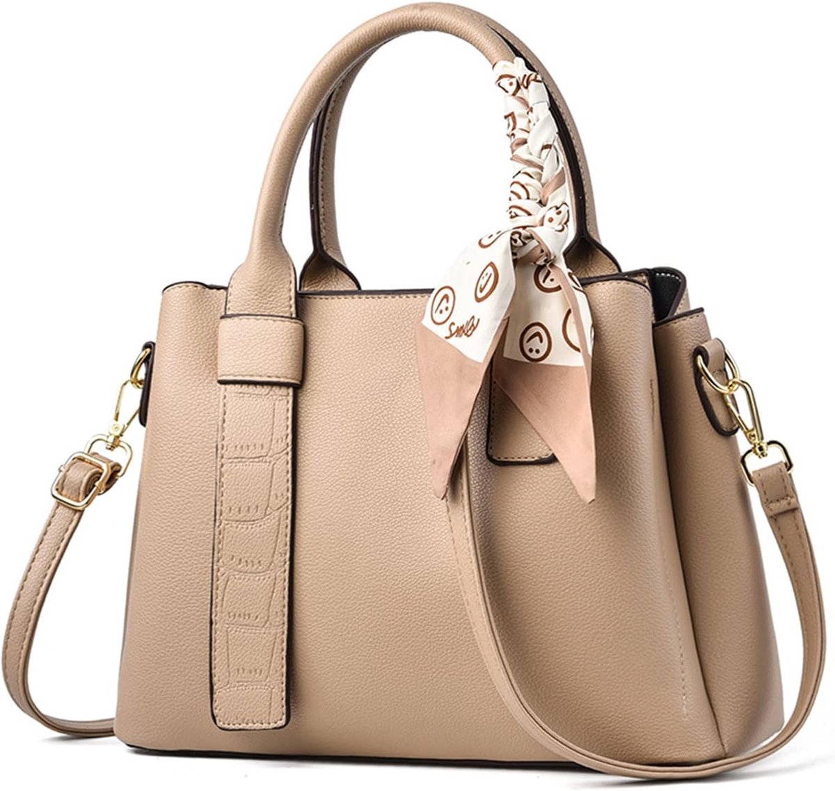 Schoudertas groot - PU leer - elegante handtas - perfect voor dagelijks gebruik - ShopVlot