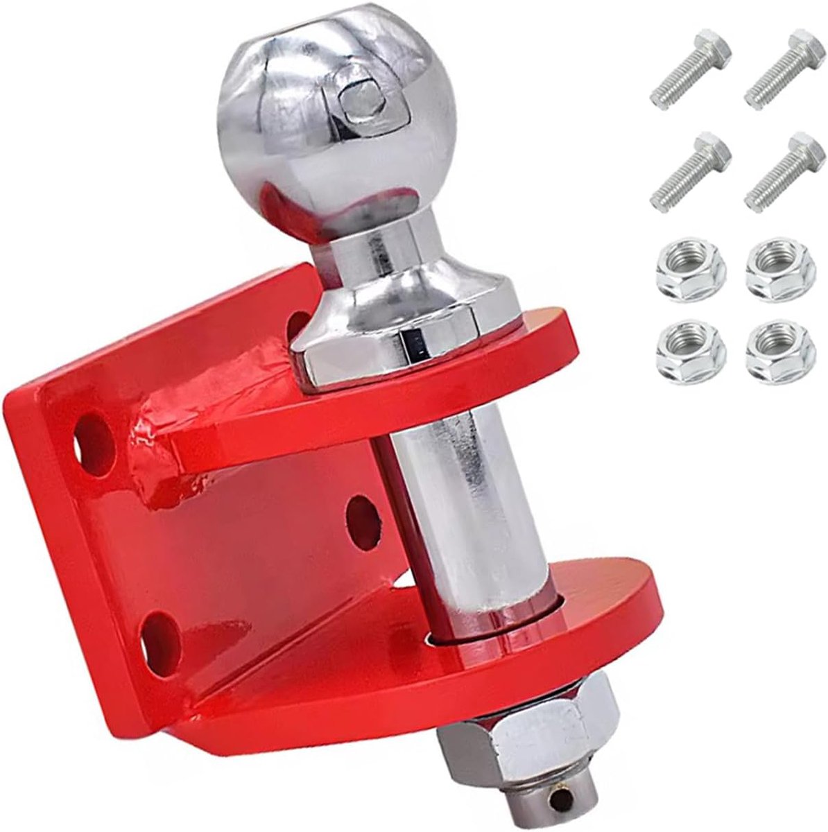 Trekhaak rechte trekstang - kogelkop 70,8 mm - 4 gaten voor schroeven - geschikt voor zware lasten - ShopVlot