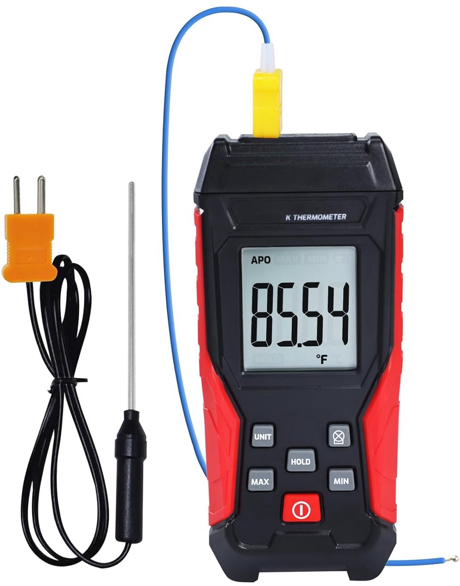 K-Type thermokoppel thermometer - digitale LCD met verlichte achtergrond - brede meetbereik - ShopVlot