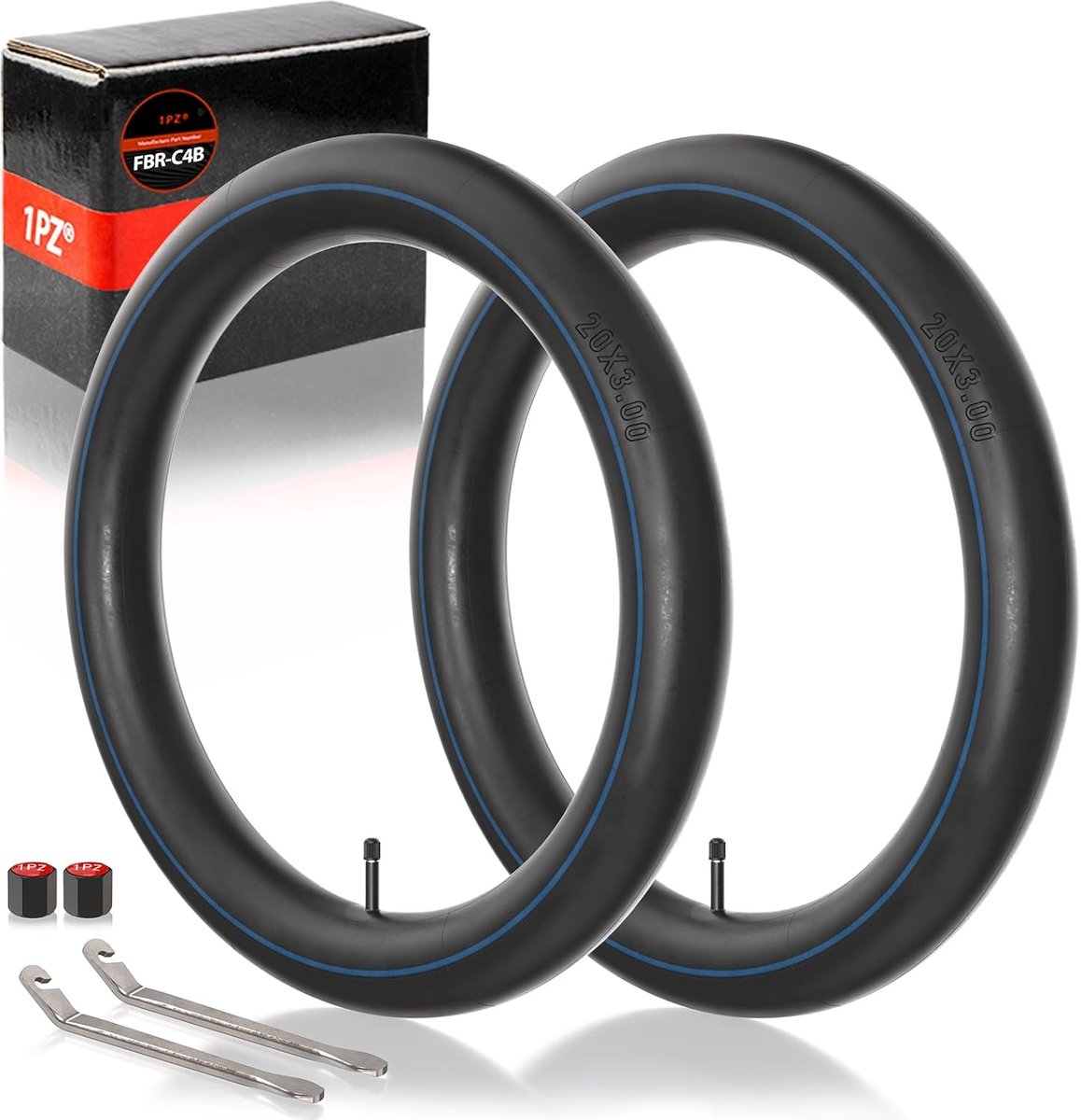 1PZ FR2-FT8 Air Chambers with Two Tire Dismantlers Replacement for 20x3.0 20x3.30 20x3.5 Fat Bike Electric Bicycle - ShopVlot