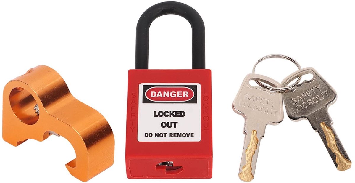 Solidchoice - Lockout Tagout Vergrendelingsset met Hangslot en 2 Sleutels