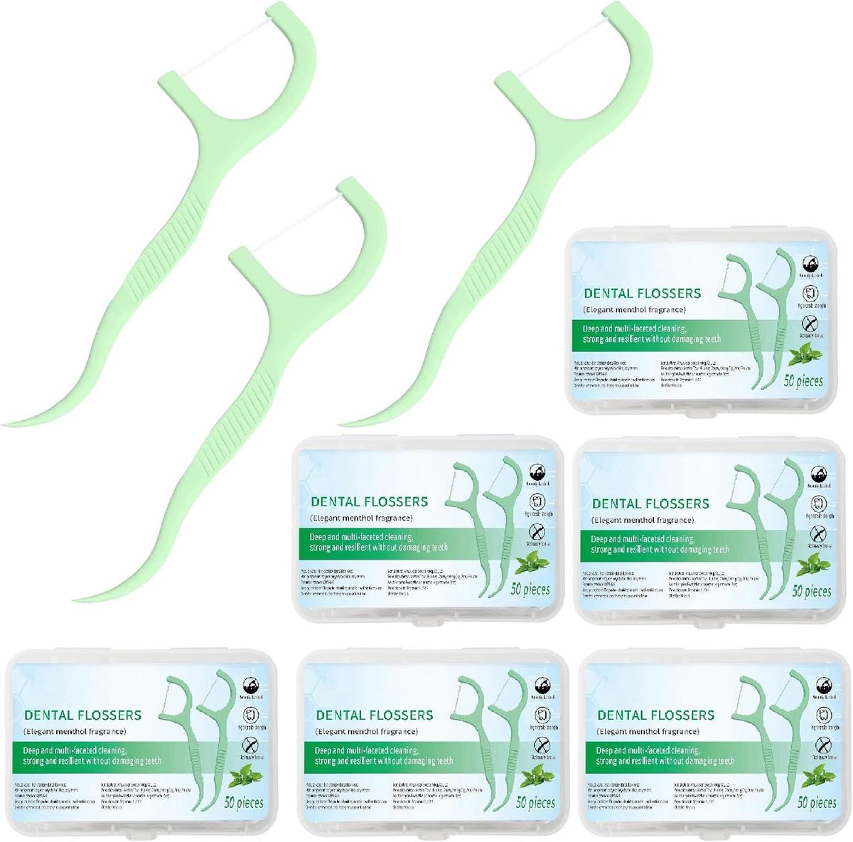 Dental floss picks 300 pieces - ShopVlot
