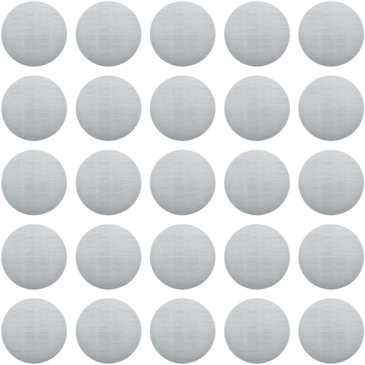 Solidchoice - 25 Stuks Zelfklevende Deurslot Covers - IJzeren Reparatieplaten voor Sleutelgaten (50mm)