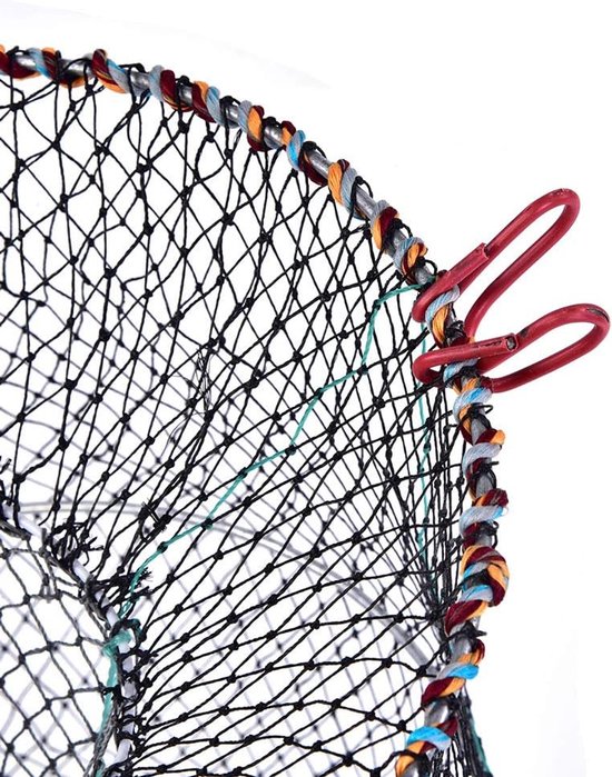 Opvouwbaar Visnet - Vangnet Kreeft Krab - Vissen Garnalen Vangen - Cilindrische Kwaliteitsval - 25 cm - Zwart — afbeelding 5