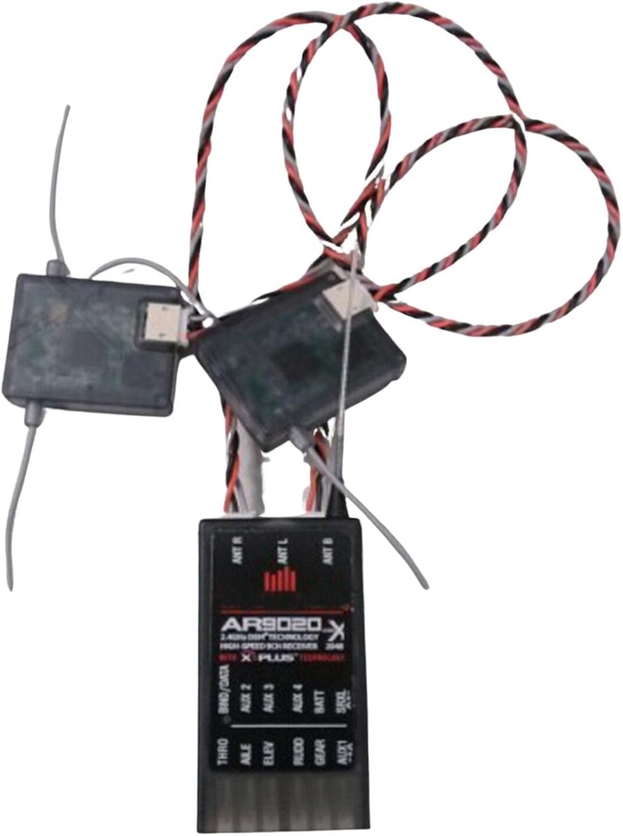 AR9020 2 Satellites 9 Channels Receiver Digital Spread Modulation for Spectrum DSMX/Xplus - ShopVlot