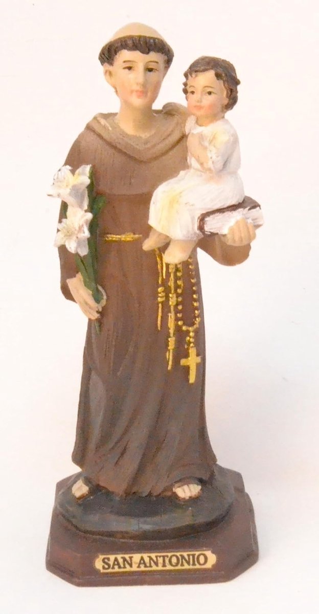 Genérico 13cm Figure of Saint Anthony Jesus Catholic Jesus Statue Jesus Figure Crucifixion Christ Religious Ornament - ShopVlot