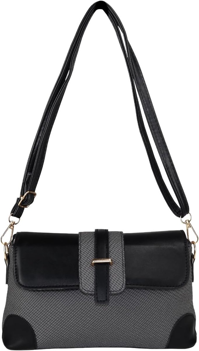 Kleine schoudertas voor dames, PU-leer, handtas, crossbody bag met verstelbare riem, moderne crossbody tassen - ShopVlot