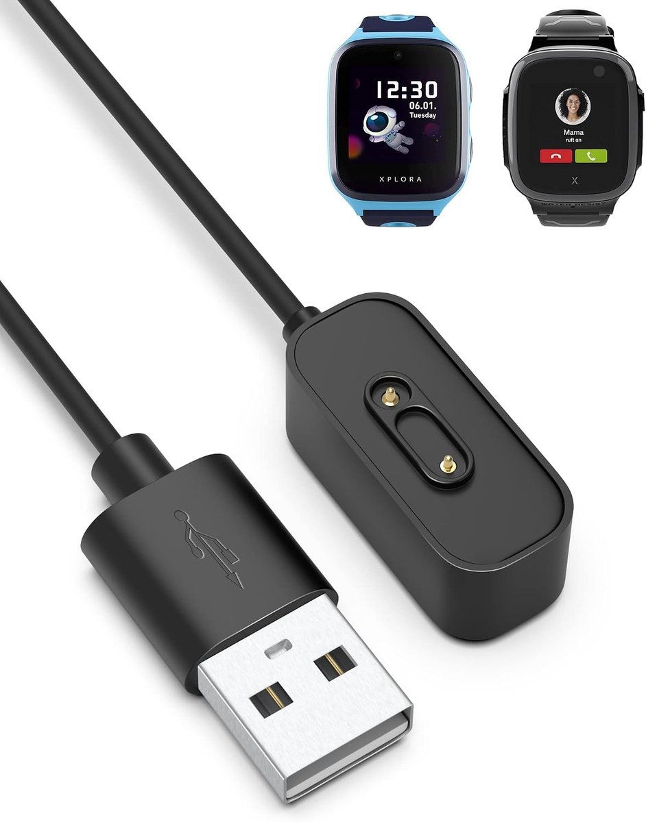 1M Drawer Cable Kompatibel mit Xplora X5/Xplora X5 Play/Xplora X4 Kids Smartwatch Ladegerät,Magnetisches USB Charging - ShopVlot