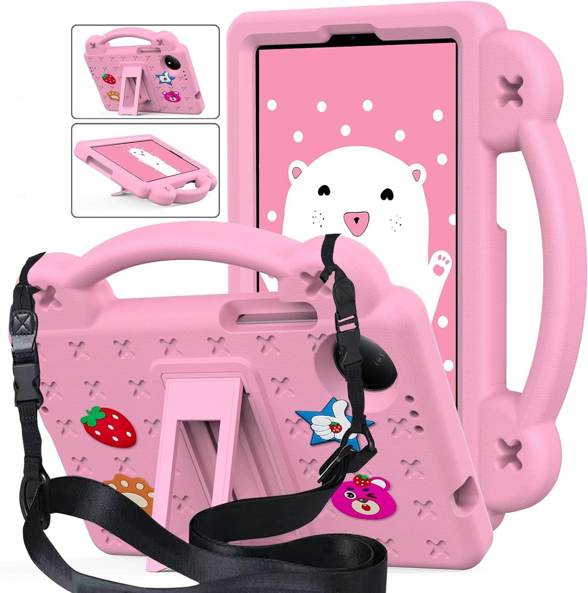 Kindertas voor Xiaomi Redmi Pad SE 8,7 inch - Schokbestendig - Inclusief schouderband en handstand - ShopVlot