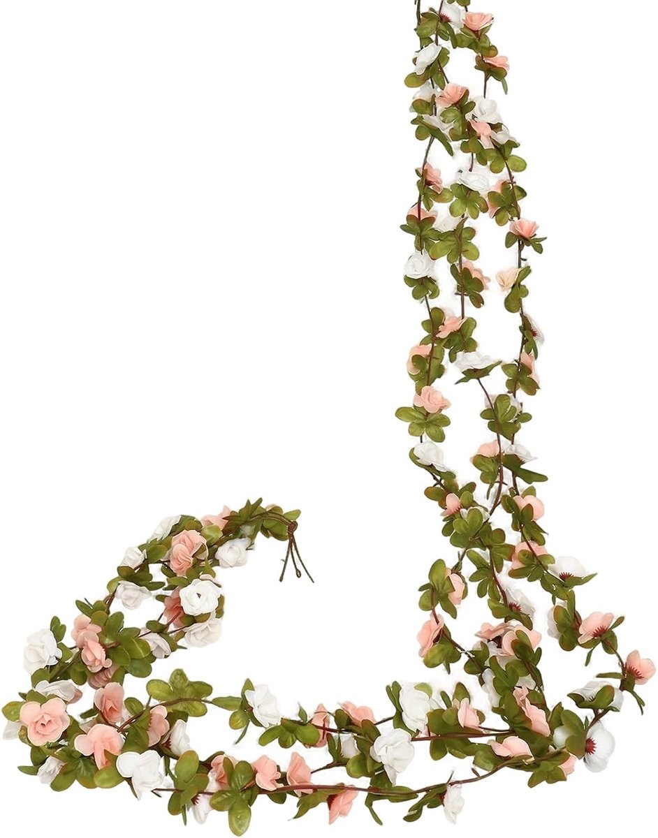 Kunstmatige Bloemengirlande 3 Stuks - Gradient Wreath - Rozen voor Decoratie - Perfect voor Feestjes - ShopVlot