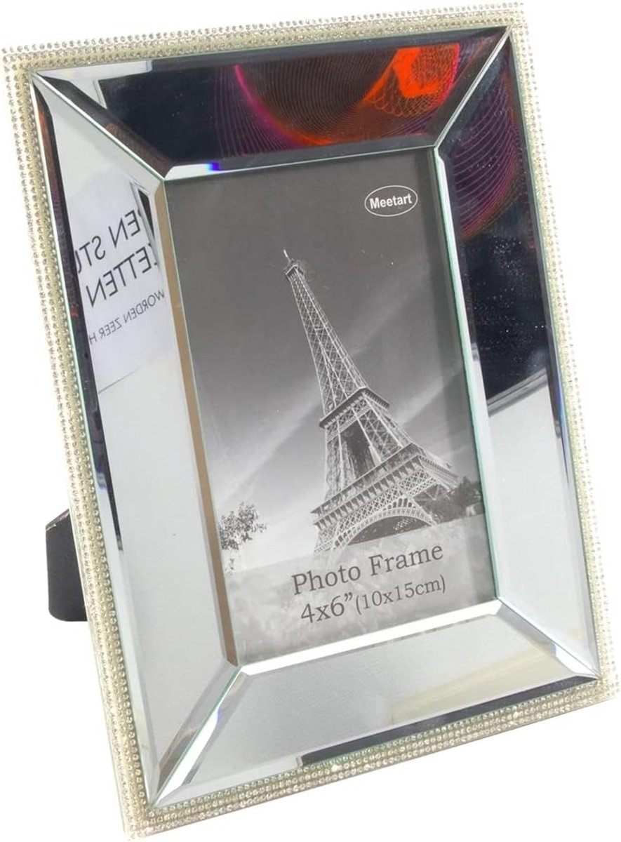 Fotolijst 10 x 15 cm - Spiegellijst - Elegant design - Behoud waardevolle momenten - ShopVlot