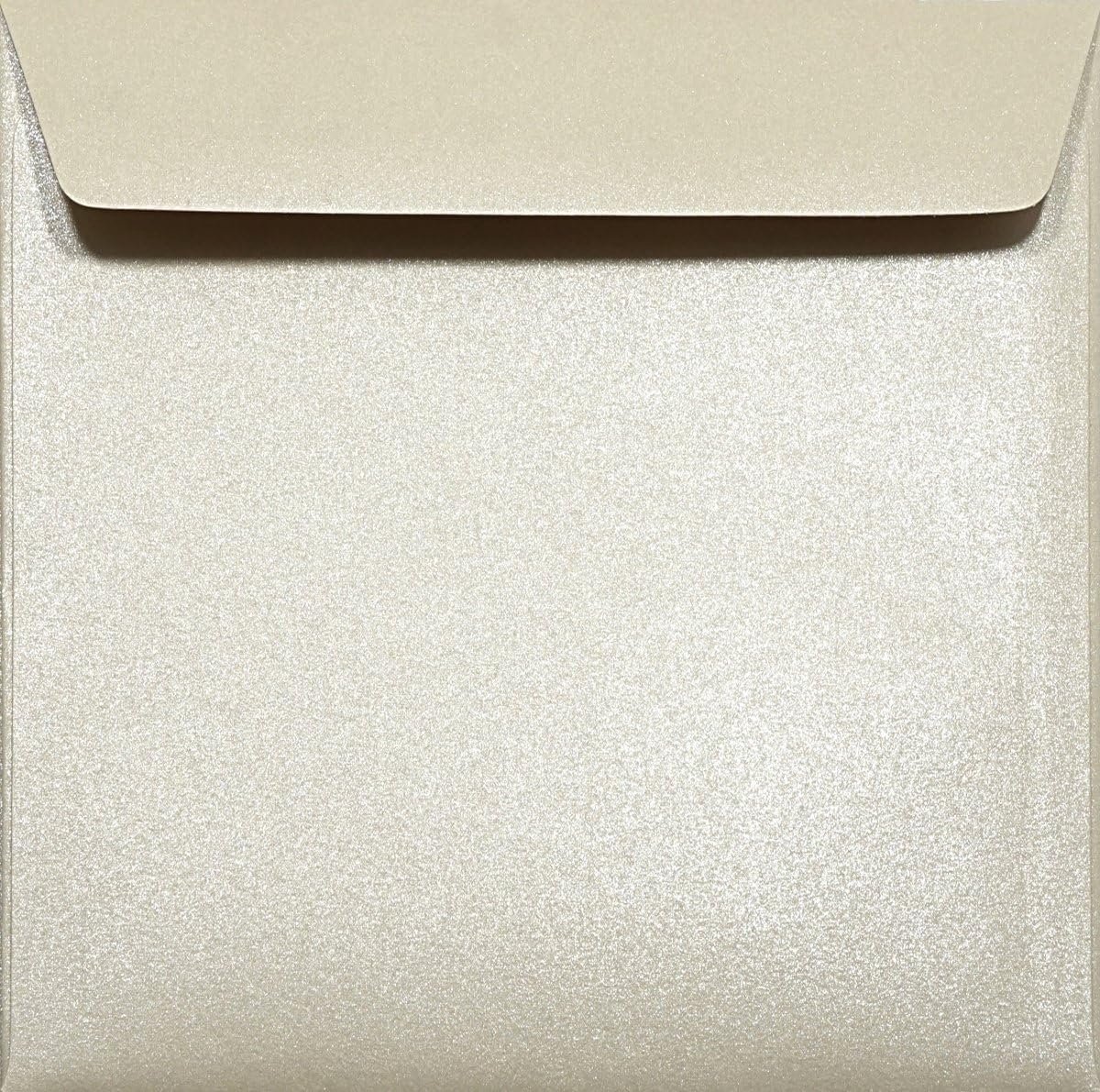 Vierkante enveloppen 156x156mm - 120g majestueus zand - luxe elegant - perfect voor uitnodigingen - ShopVlot