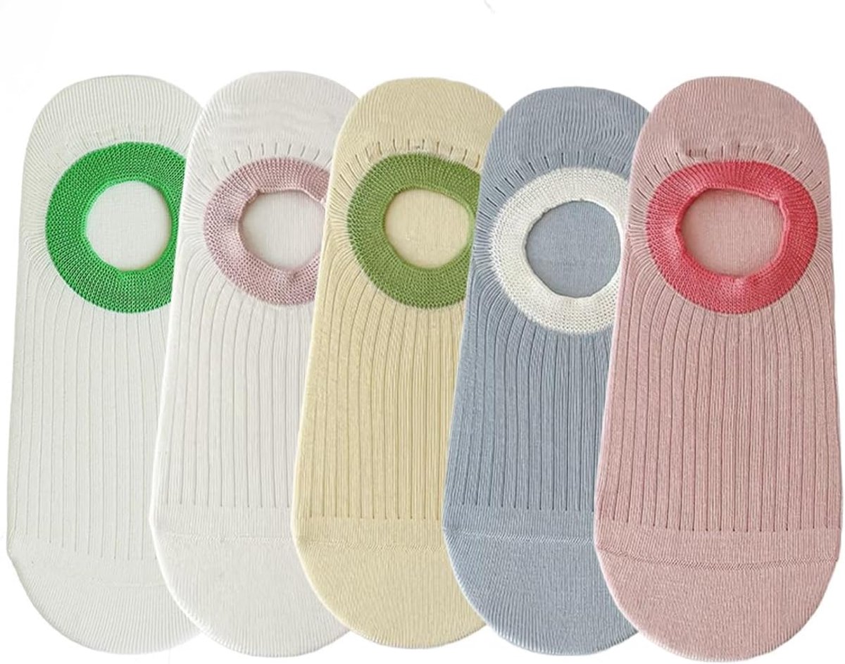 Ankelsokken dames - blauw - one size - comfortabele pasvorm - ideaal voor dagelijks gebruik - ShopVlot