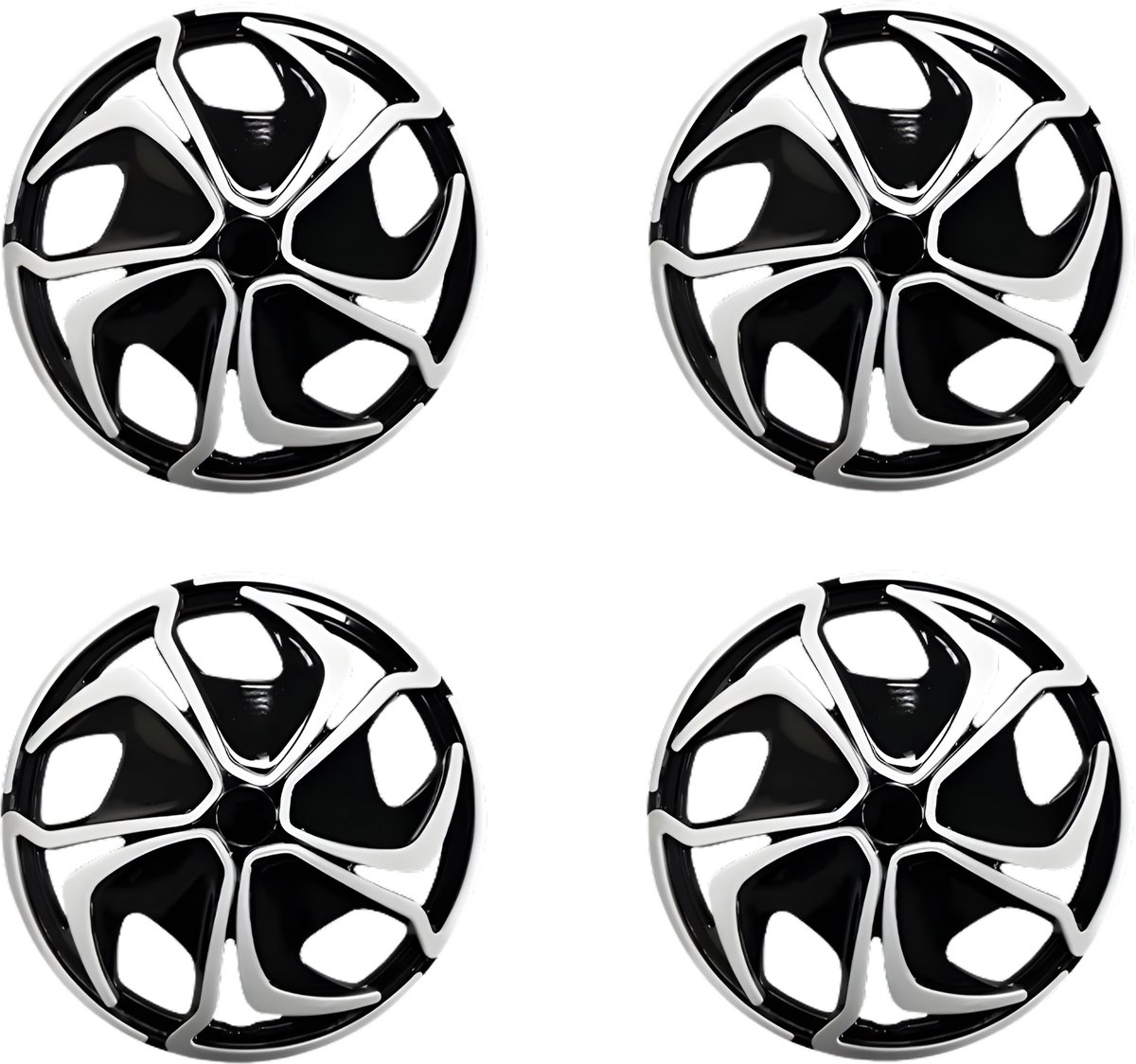 Wieldoppen 14 Inch Set 4 Stuks - Velgen - Universeel Bloem Stijl - Auto Accessoires
