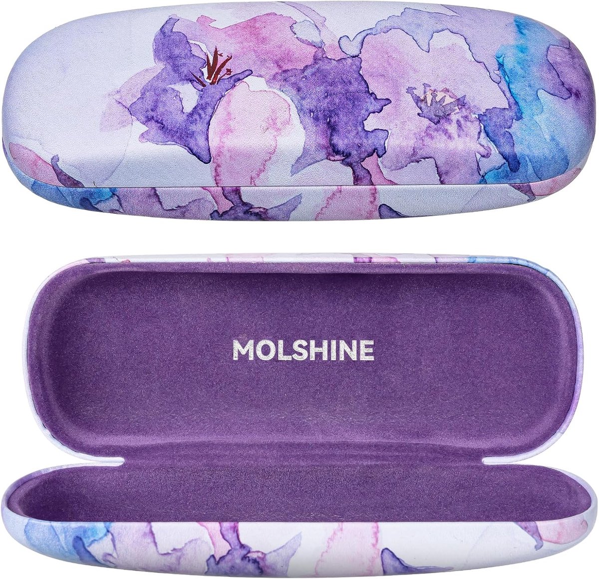 Brilcase hard shell - PU leer - compact en lichtgewicht - ideaal voor reizen - ShopVlot