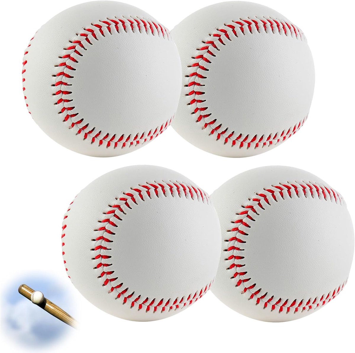 Baseball 9 Inch - Handgenaaid - Professioneel gebruik - Perfect voor wedstrijden - ShopVlot