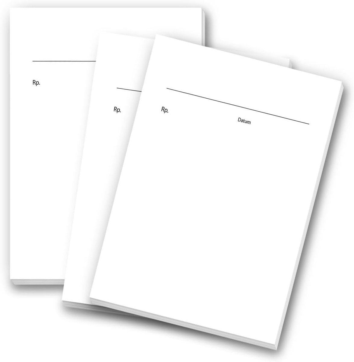 receptenblok set van 3 - A6 formaat - neutraal wit papier - ideaal voor artsen - ShopVlot