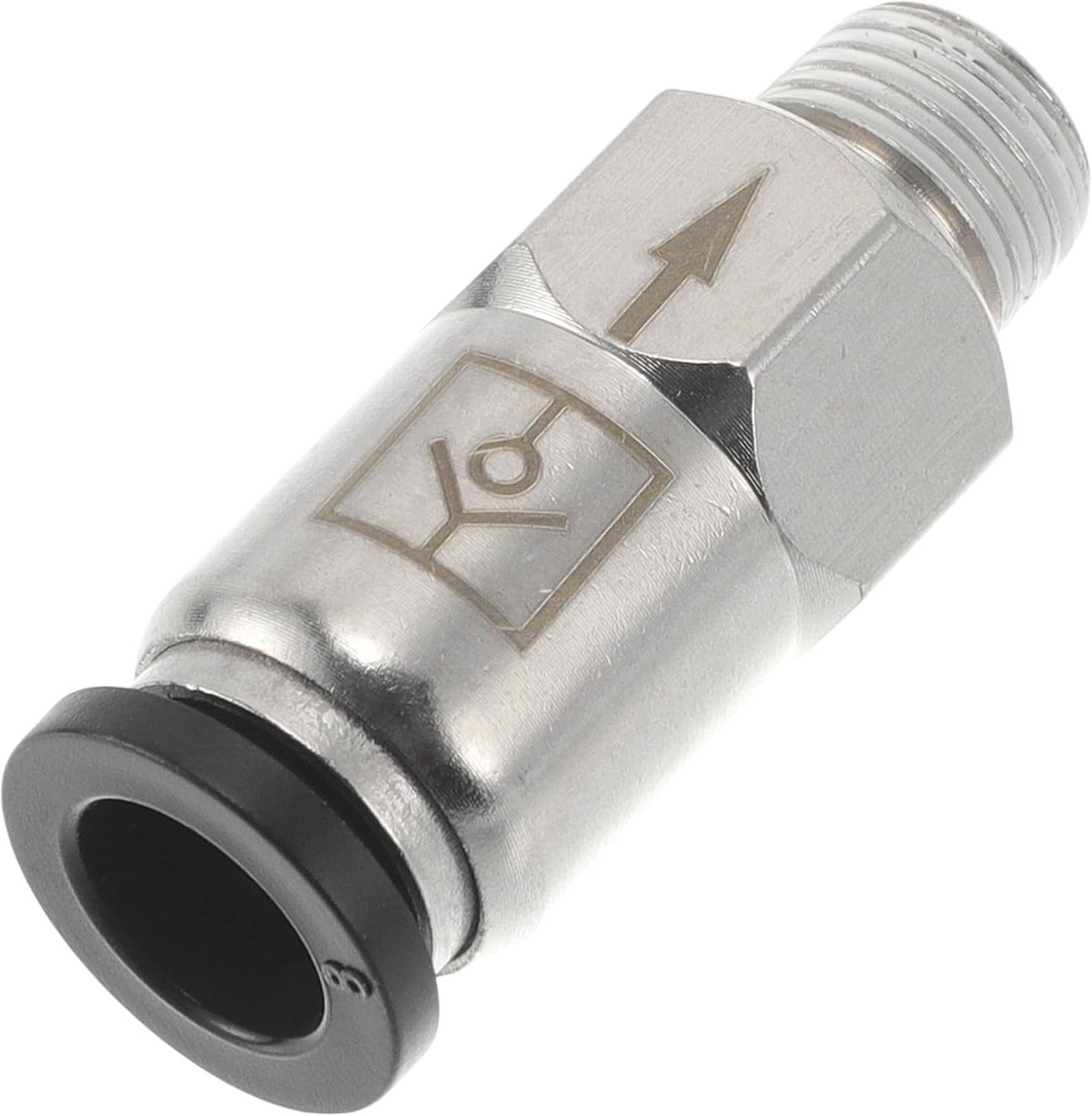 Push to Connect Air Fitting 5/16" Quick Plug - Kunststof Metaal - Terugslagklep - Eenvoudige installatie - ShopVlot