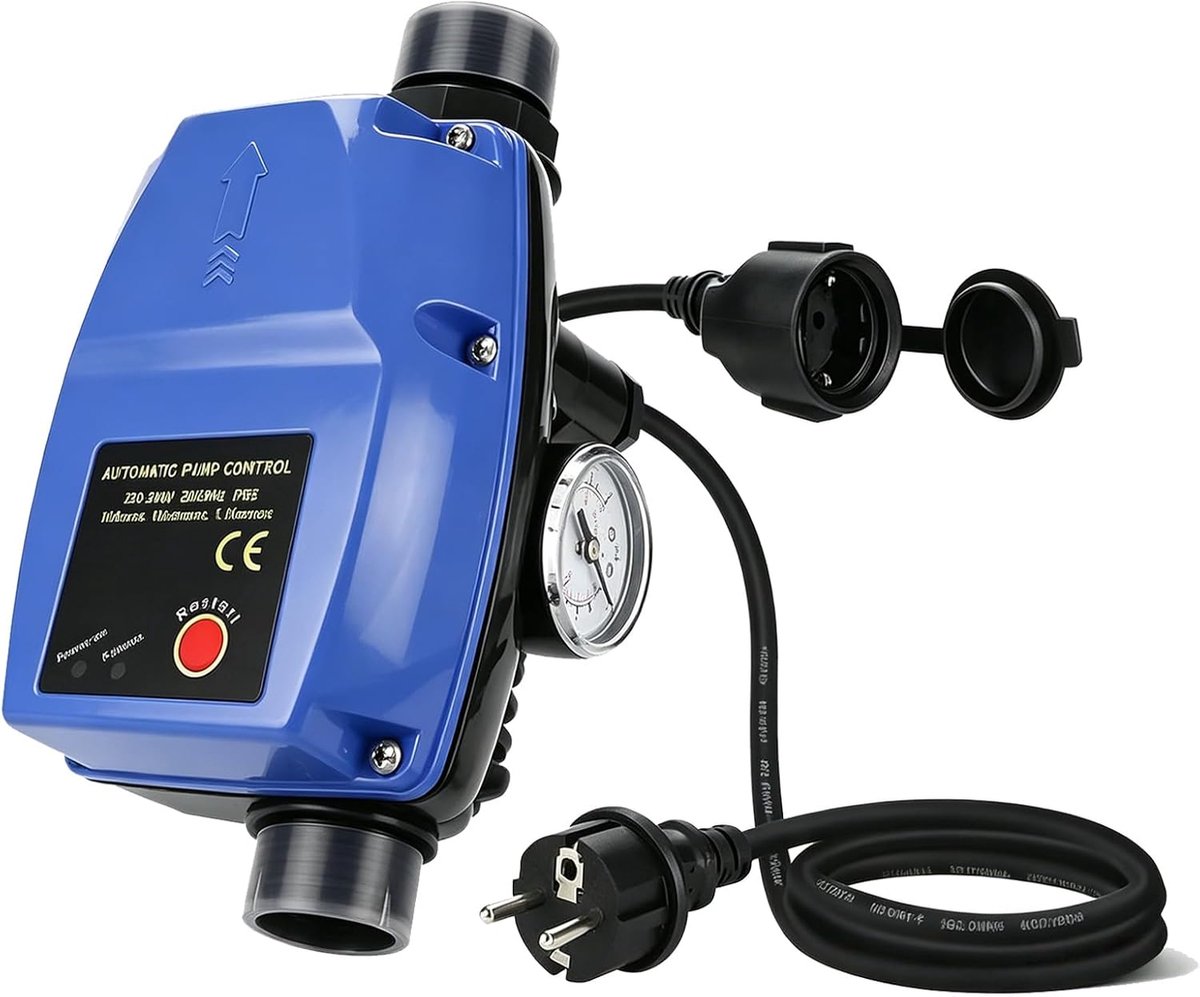 Waterdrukverhogingspomp met droogloopbeveiliging - IP65 pompbesturing - Drukdisplay - ShopVlot